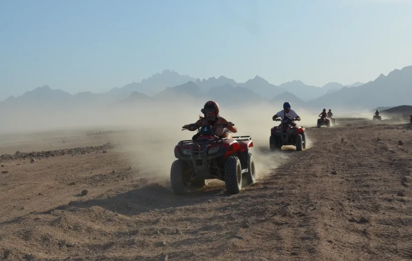 3 Hours Quad Bike Tour Hurghada 2026 – 60KM Desert Safari Adventure with Bedouin Village, Camel Ride & Sunset