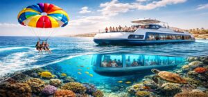 Panorama Semi Submarine Parasailing Hurghada 2026 – Discover the Red Sea Above & Below in One Perfect Adventure