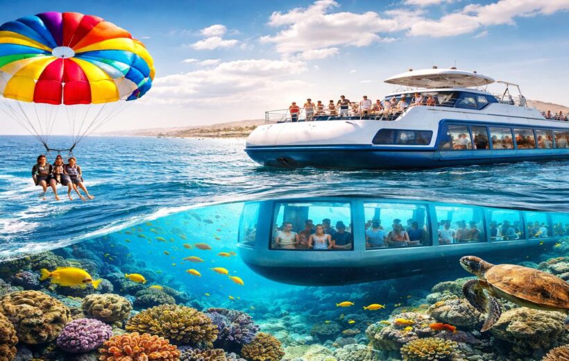 Panorama Semi Submarine Parasailing Hurghada 2026 – Discover the Red Sea Above & Below in One Perfect Adventure