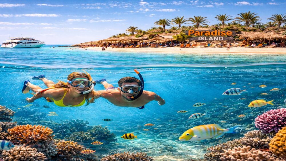 Paradise Island Hurghada Snorkeling Trip