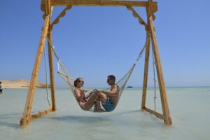 best time to visit orange bay hurghada beach view