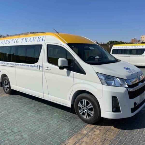 Shared Hurghada airport to hotel transfer shuttle