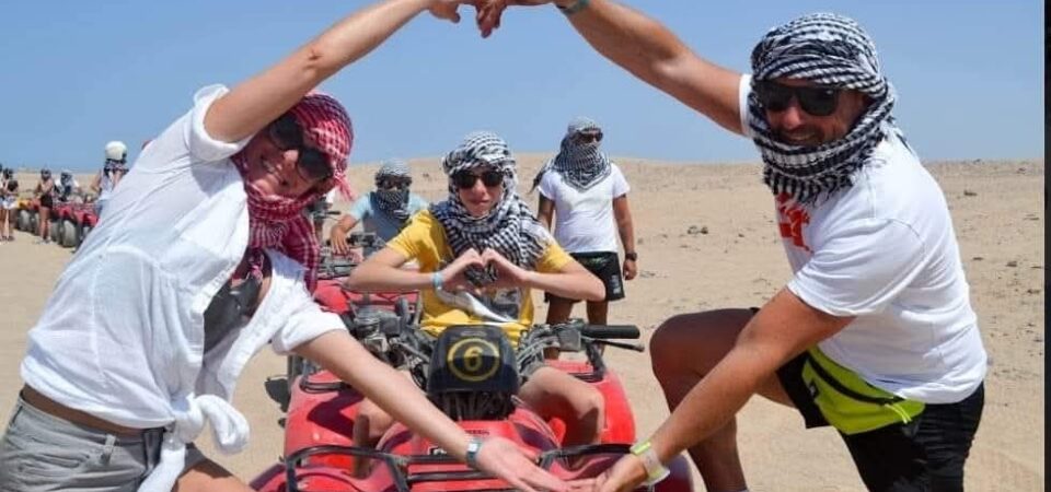 Hurghada desert safari quad biking sunset