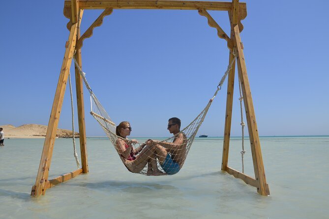 Orange Bay swing and beach stop during Orange Bay with Kids