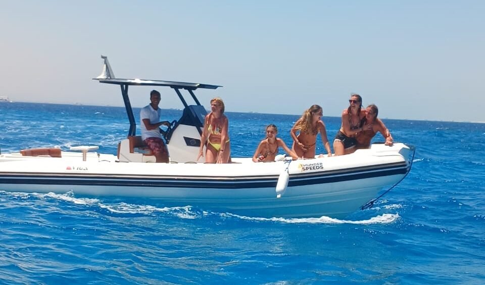 Private boat option for non-swimmers in Hurghada on the Red Sea