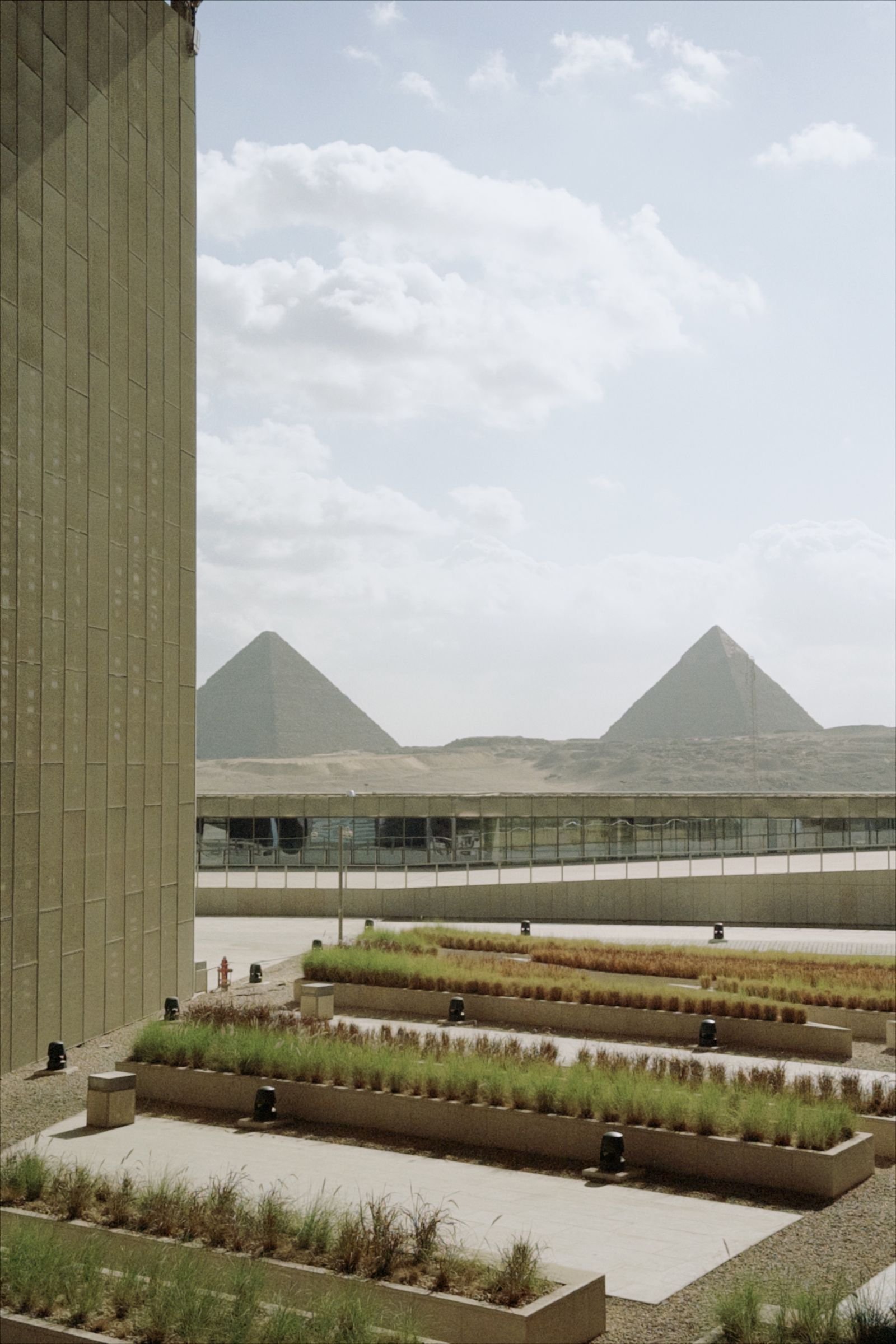 Grand Egyptian Museum and Pyramids during Hurghada Weather in June