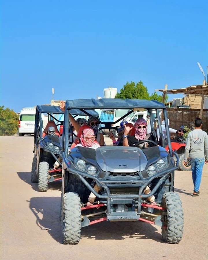 Desert safari activity during Hurghada Weather in February