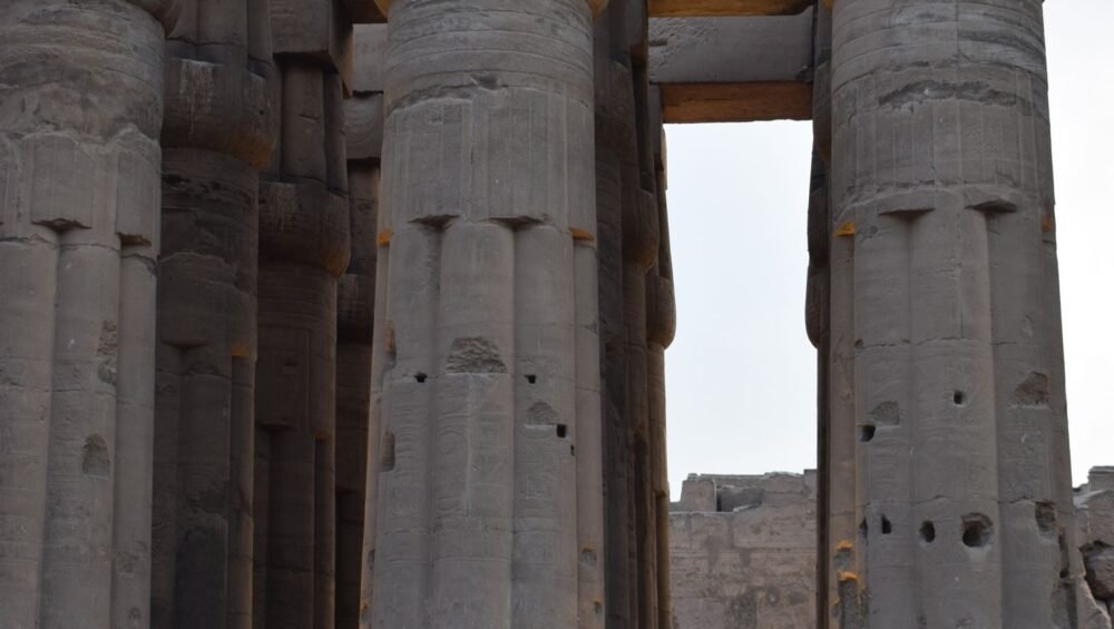 Ancient Egyptian columns in Luxor included in the small group day trip