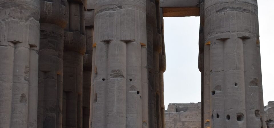 Ancient Egyptian columns in Luxor included in the small group day trip